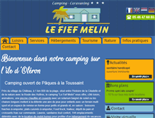 Tablet Screenshot of campingfiefmelin.com